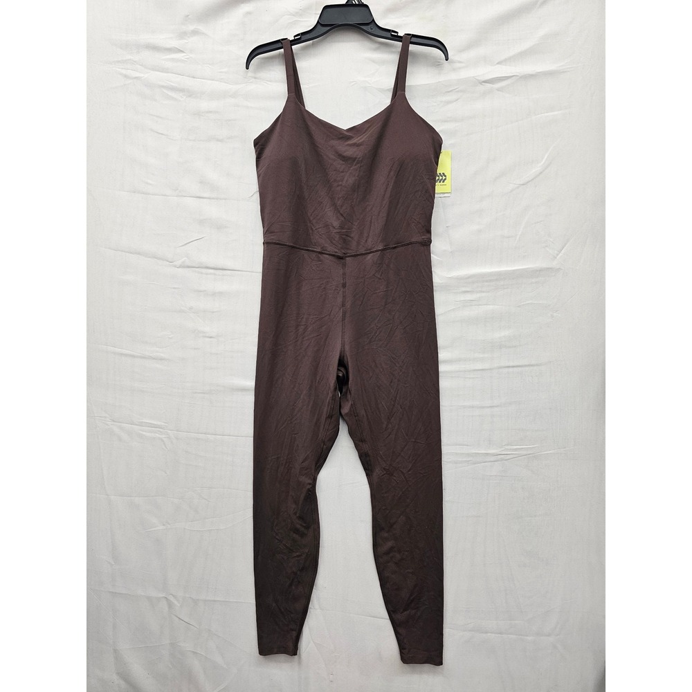 all in motion Brown Sleeveless Jumpsuit